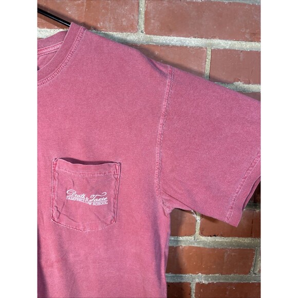 Campbell Law School Death & Taxes Shirt Faded Red Ben Franklin Adult Medium - Picture 4 of 6